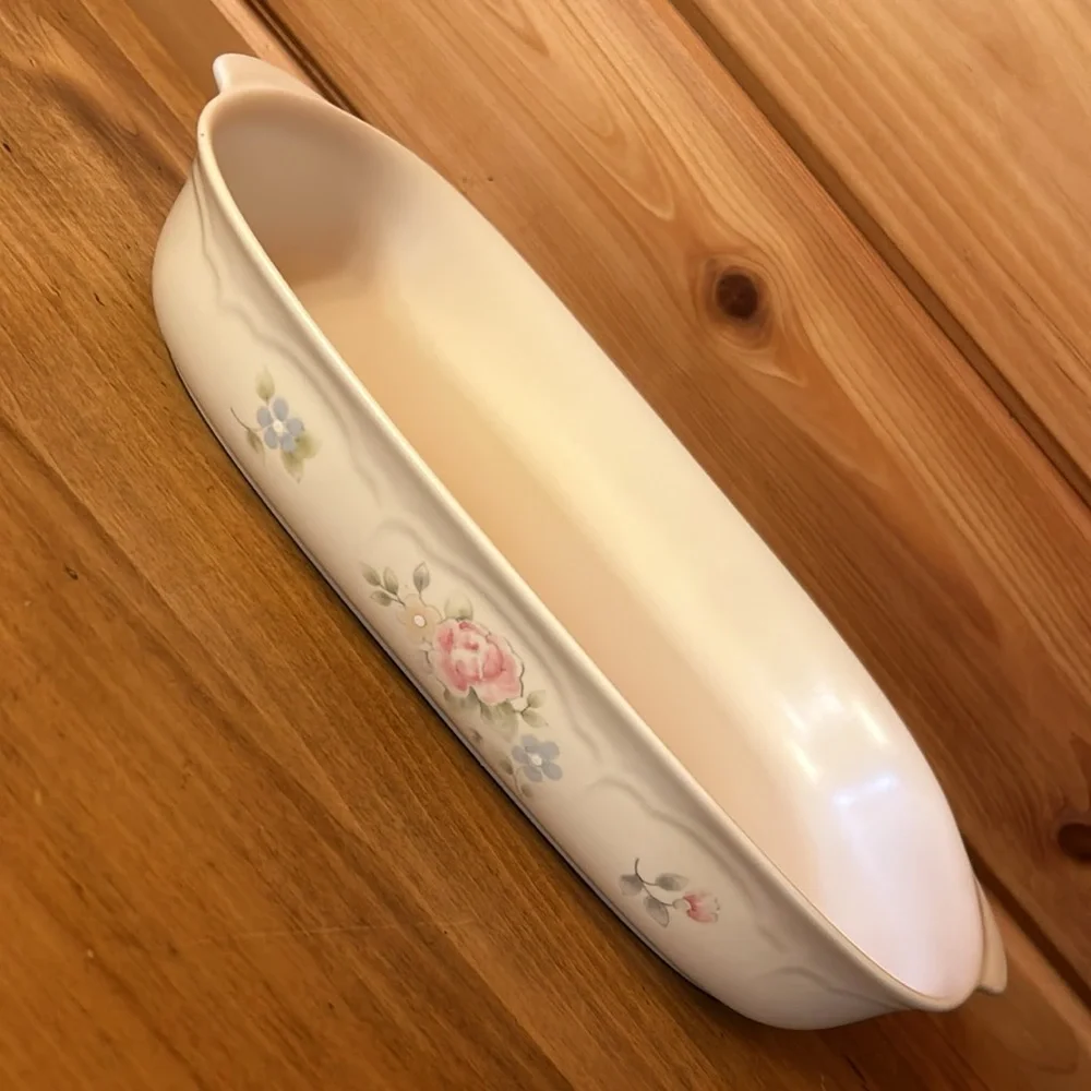 Vintage Pfaltzgraff Tea Rose Rectangular 2 Quart Casserole Dish